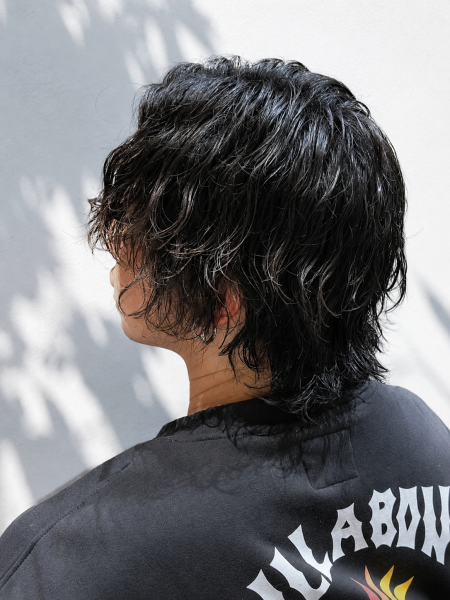 【銀座】センターパート×ウルフで大人の色気