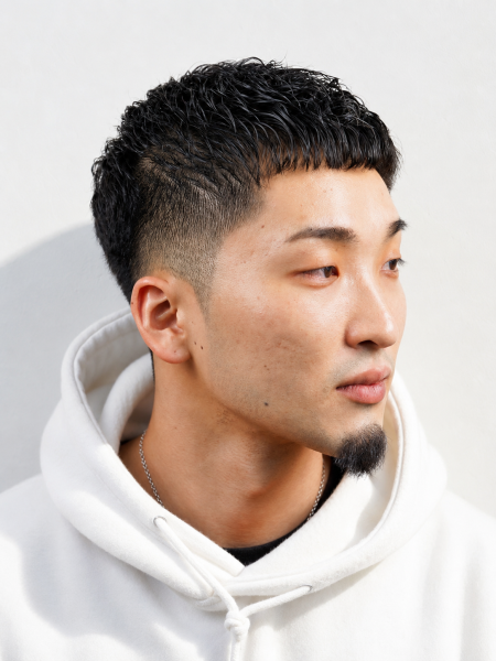 銀座で人気のクロップ×フェードスタイル
