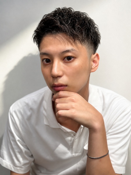 【銀座】黒髪ショート×スパイラルパーマで爽やかに
