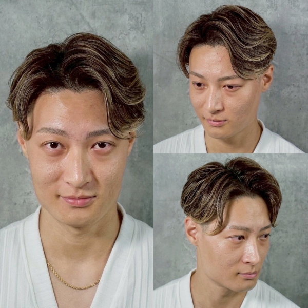 爽やかセンターパートショート