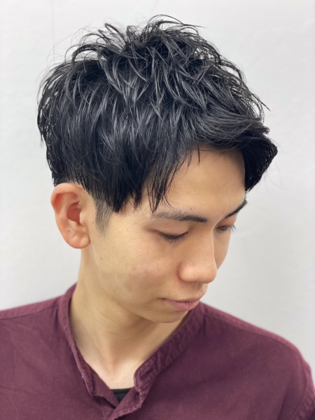 ツーブロックビジネススタイル