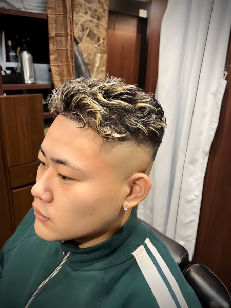 秋の短髪はメッシュで！