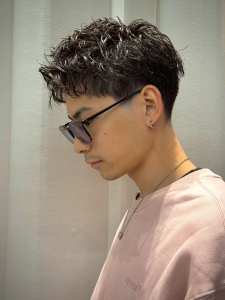 大人男性の白髪ぼかし術