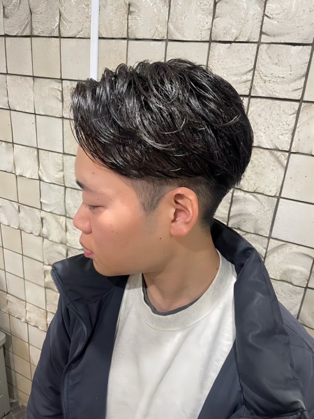 汗に負けないパーマ