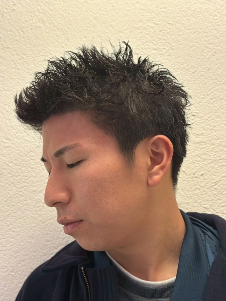 スパイキーピンパーマ