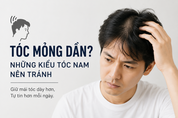 Tóc mỏng dần? Những kiểu tóc nam nên tránh