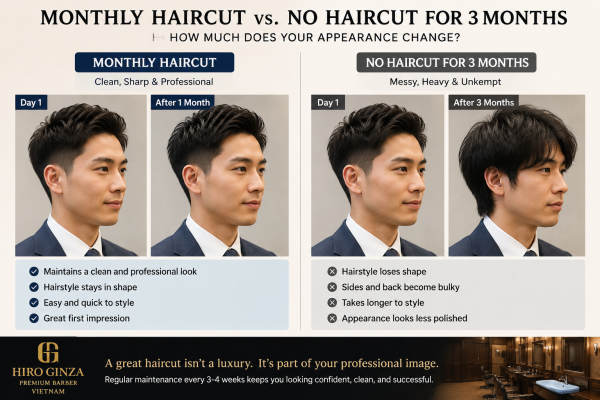 Monthly Haircuts vs. Waiting 3 Months: How Much Does Your Appearance Change?