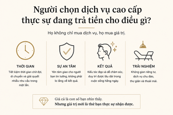 Người chọn dịch vụ cao cấp thực sự đang trả tiền cho điều gì?