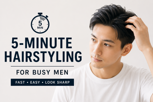 A 5-Minute Hairstyling Routine for Busy Men