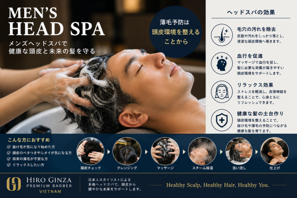 メンズヘッドスパは薄毛予防に効果がある？