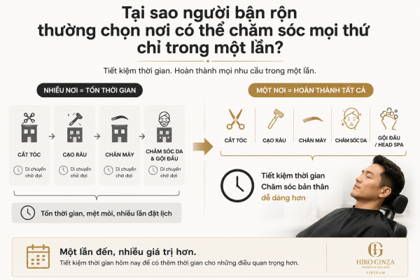 Tại sao người bận rộn thường chọn nơi có thể chăm sóc mọi thứ chỉ trong một lần?
