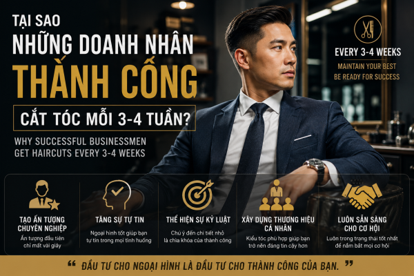 Tại Sao Những Doanh Nhân Thành Công Cắt Tóc Mỗi 3–4 Tuần?