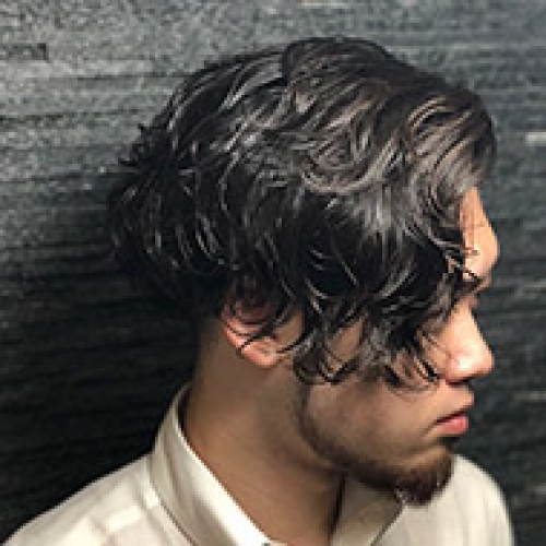 ワイルドパーマ ヘアセット 高級理容室 床屋 ヒロ銀座ヘアーサロン