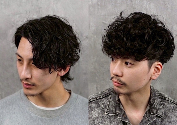 ミディアム・波巻きパーマ